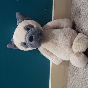 NWT Jellycat medium bashful pug RARE and RETIRED discontinued stuffed animal 12"